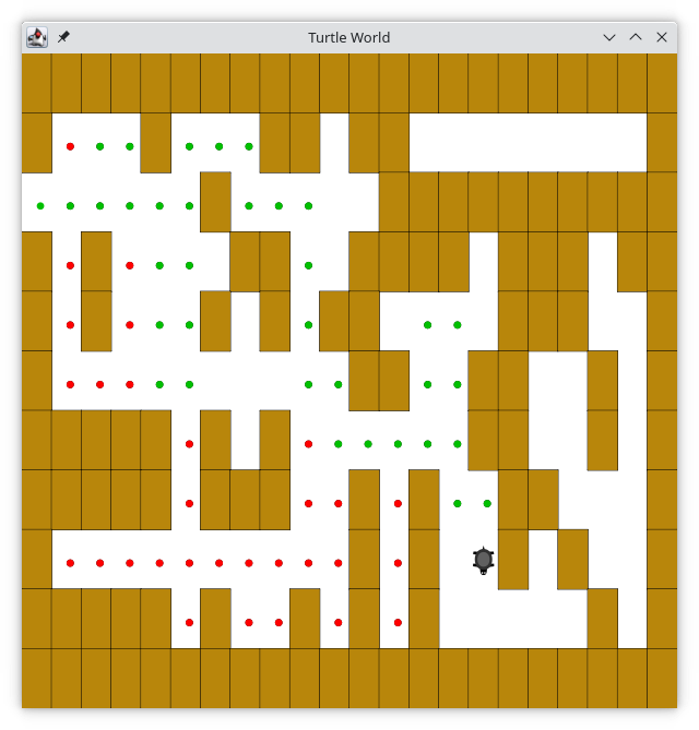 solved maze